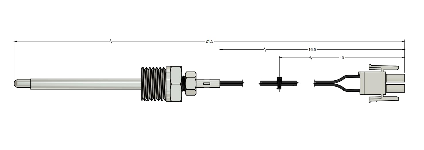 Replacement Ultrafryer 18A006 Temperature Thermistor Probe with Powerful Accuracy & Black Wires | 12 Month Warranty & USA Support - Image 2