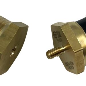 Replacement for American Volt Electric Radiator Fan Thermostat Temperature, Switch with Thread-in Brass Probe (3/8" NPT, 210'F On - 195'F Off) 12 Month Warranty