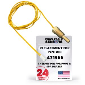 Wholesale Sensors Replacement for Pentair 471566, Made in The USA, 24 Month Warranty, Thermistor for Pool & Spa Heater