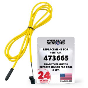 Wholesale Sensors Replacement for Pentair 473665 Probe Thermistor Defrost Sensor for Pool & Spa Heat Pump, 24 Month Warranty