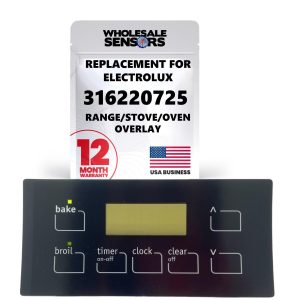 Replacement for Electrolux 316220725 Range/Stove/Oven Overlay - 12 Month Warranty