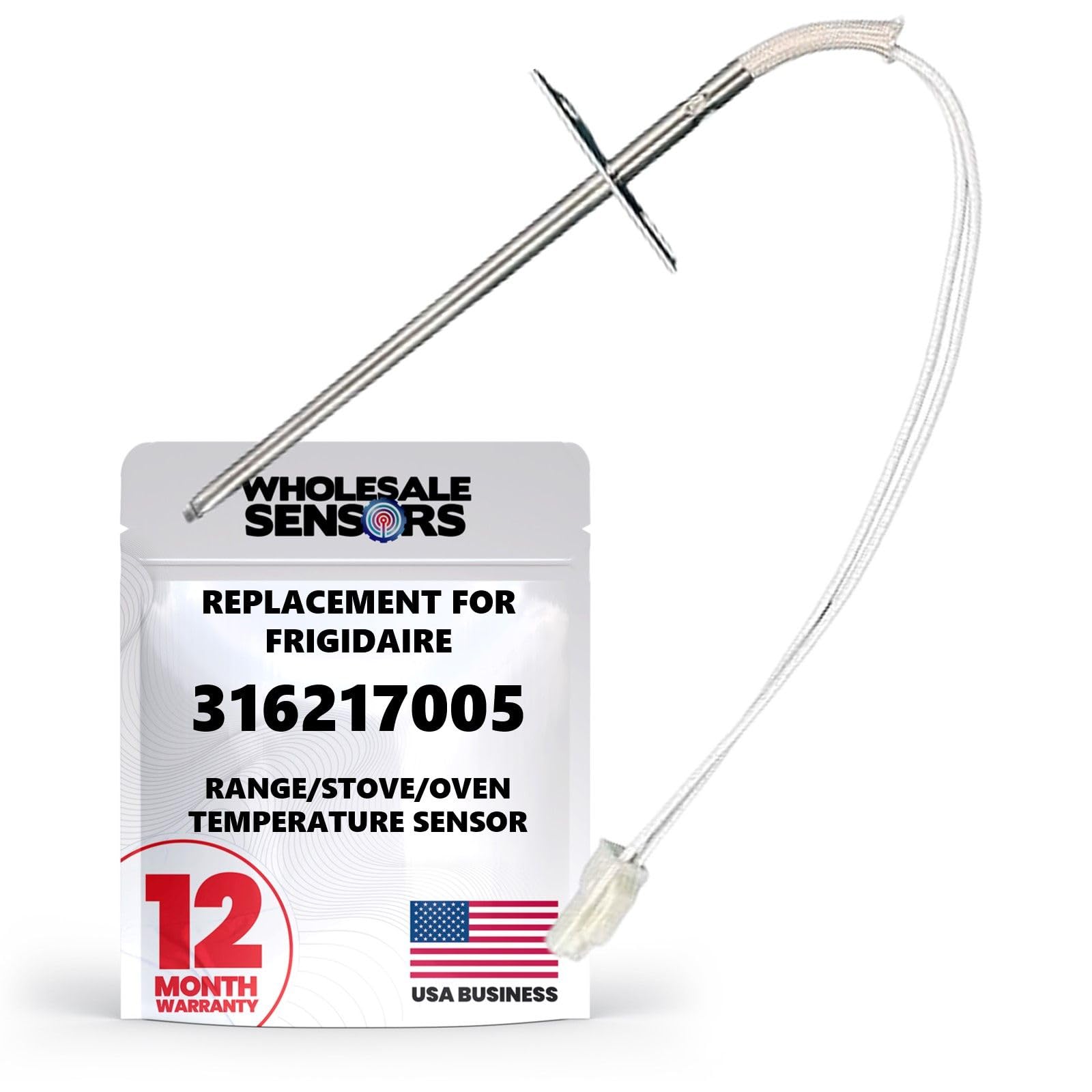 Frigidaire 316217005 Range/Stove/Oven Replacement Temperature Sensor 12-Month Warranty