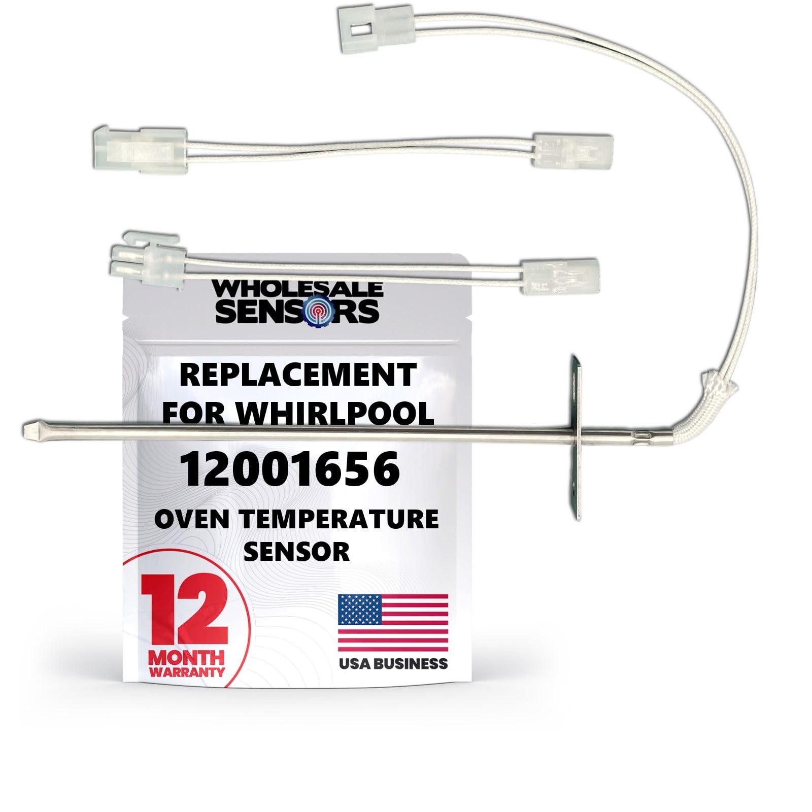 Whirpool 12001656 Oven Temperature Sensor Replacement 12-Month Warranty