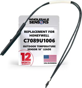Honeywell C7089U1006 Replacement Outdoor Temperature Sensor 10" Made in The USA 12 Month Warranty