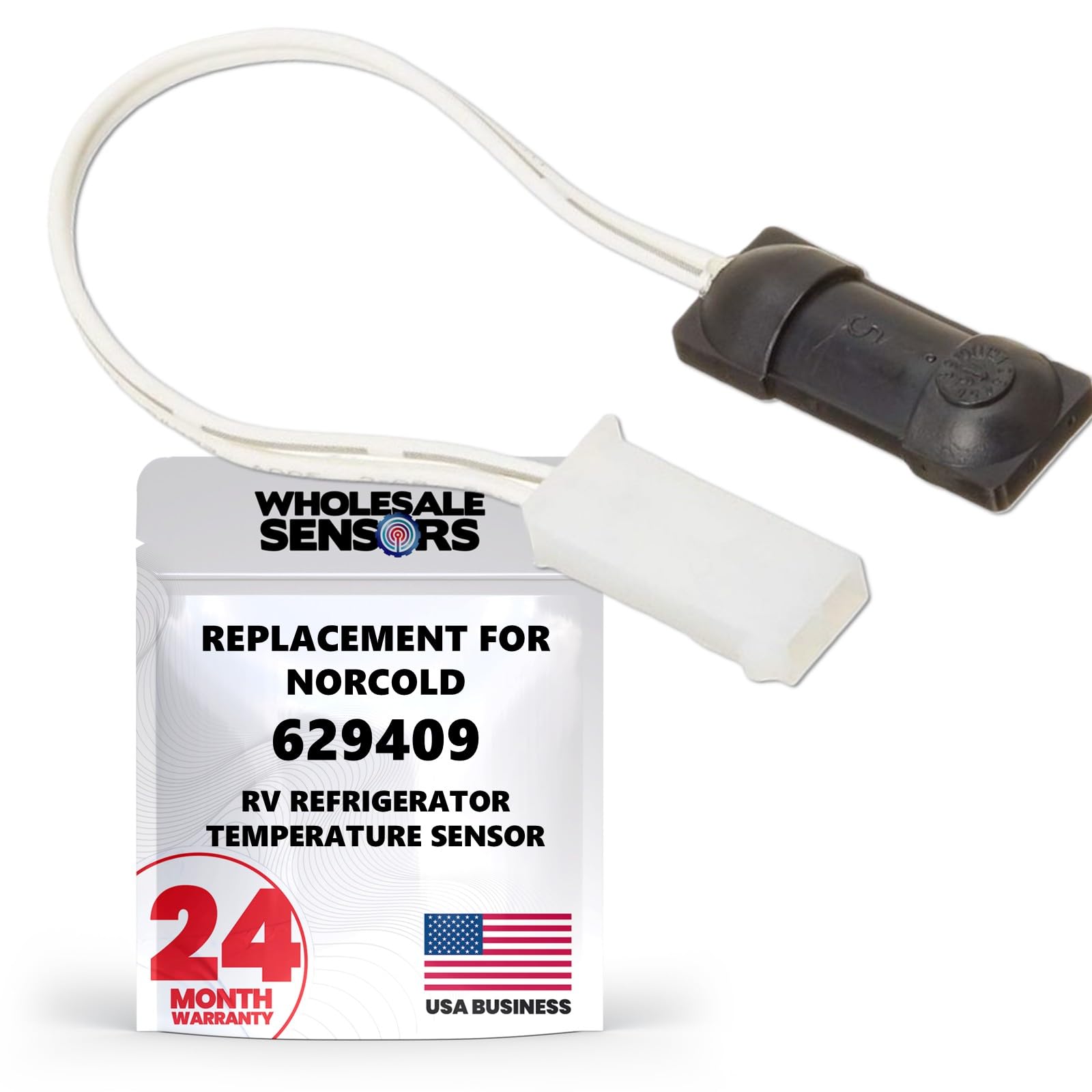 Norcold 629409 Replacement RV Refrigerator Thermistor Sensor 24 Month Warranty