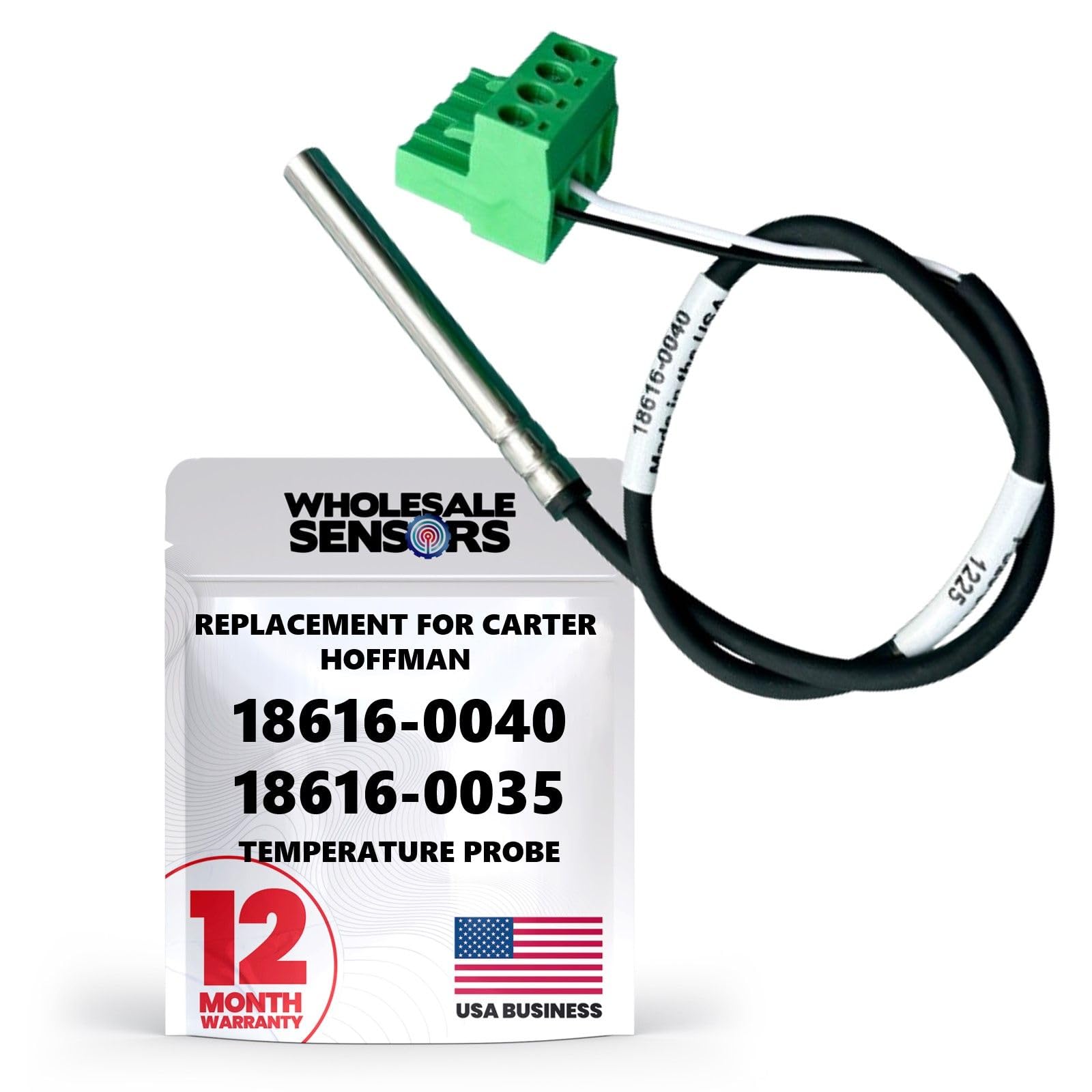 Replacement Carter Hoffmann 18616-0040 Temperature Probe for Heating Cabinet, Made in The USA & 12 Month Warranty