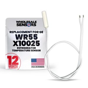 GE WR55X10025 Replacement Refrigerator Temperature Sensor 12 Month Warranty - Made in The USA