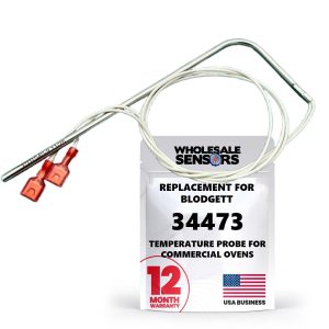 Replacement Blodgett 34473 RTD 1000 Ohm Temperature Probe for Commercial Ovens, 12 Month Warranty & USA Support