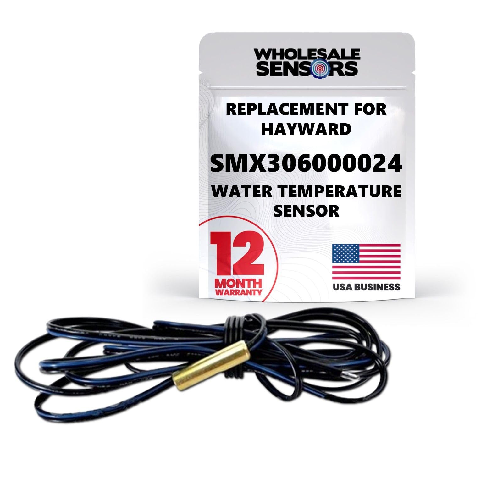 Replacement for Hayward SMX306000024 Water Temperature Sensor 12 Month Warranty for Hayward Heatpro and Summit Heat Pool Pumps