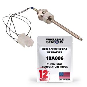 Ultrafryer 18A006 Temperature Thermistor Probe with Black Wires 12 Month Warranty