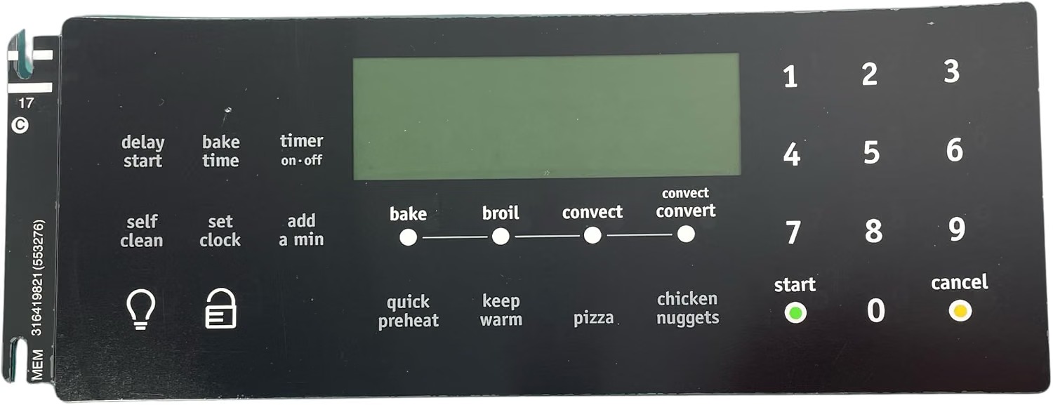 Frigidaire/Electrolux 316419821 Replacement Range Oven Black Overlay 12 Month Warranty - Image 4