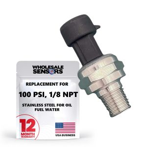 Auto Meter 2246 Fuel Replacement Pressure Sender, 100PSI, 1/8" NPT 12 Month Warranty