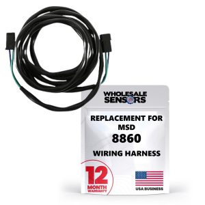 Replacement Wiring Harness for MSD 8860, Made in The USA, 12 Month Warranty