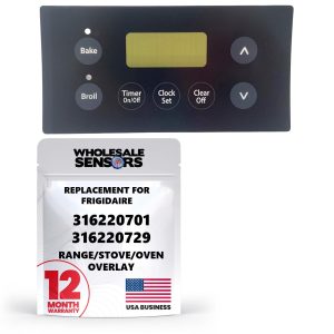 Frigidaire 316220701 316220729 Replacement Range/Stove/Oven Overlay 12 Month Warranty