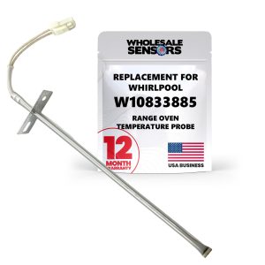 Whirlpool W10833885 or W10586204 Replacement Oven Temperature Sensor 12 Month Warranty