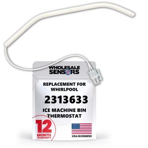 Replacement for Whirlpool W10503764 WPW10503764 Ice Maker Bin Thermostat 12 Month Warranty