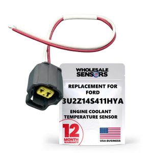 Replacement for Ford 3U2Z14S411HYA?- Wiring Harnesses Plug - Made in The USA - 12 Month Warranty - Engine Coolant Temperature Sender Sensor Connector Wiring Harnesses Plug