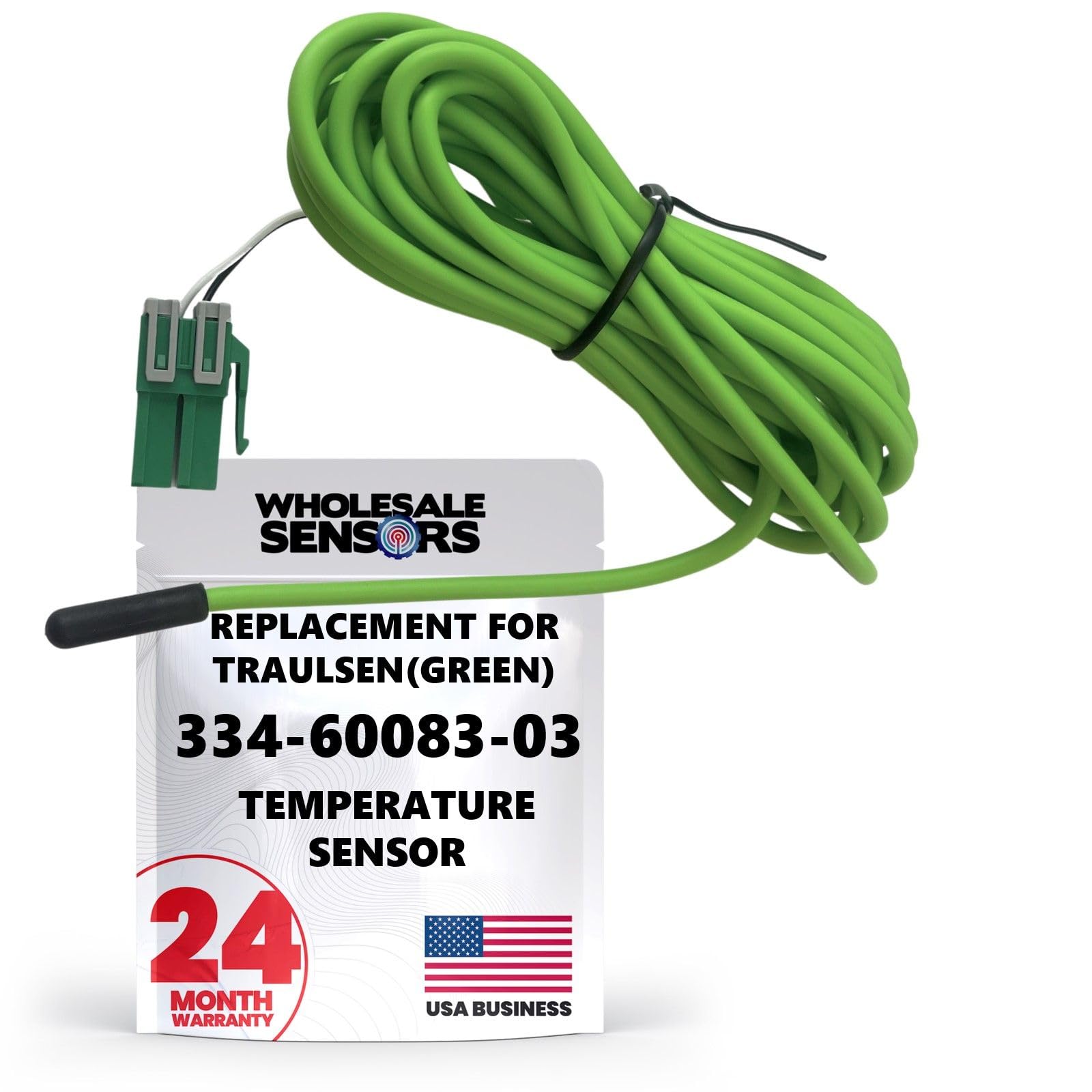 Traulsen 334-60083-03 Green Cabinet Replacement Temperature Sensor, 120" Cable 24 Month Warranty