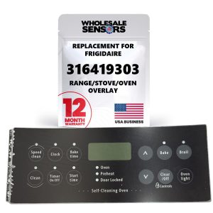 Frigidaire 316419303 Replacement Range/Stove/Oven Touchpad Overlay 12 Month Warranty