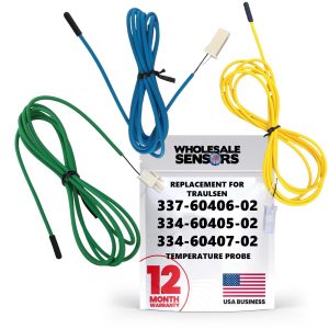 Replacement Traulsen Blue Coil 337-60406-02, Green Cabinet 334-60405-02 & Yellow Liquid Line 334-60407-02 Temperature Probes, 12 Month Warranty & USA Support