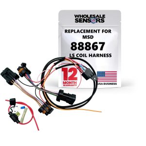Replacement MSD 88867 LS Coil Power Upgrade Harness & Relay Kit, 12 Month Warranty & US Based Support