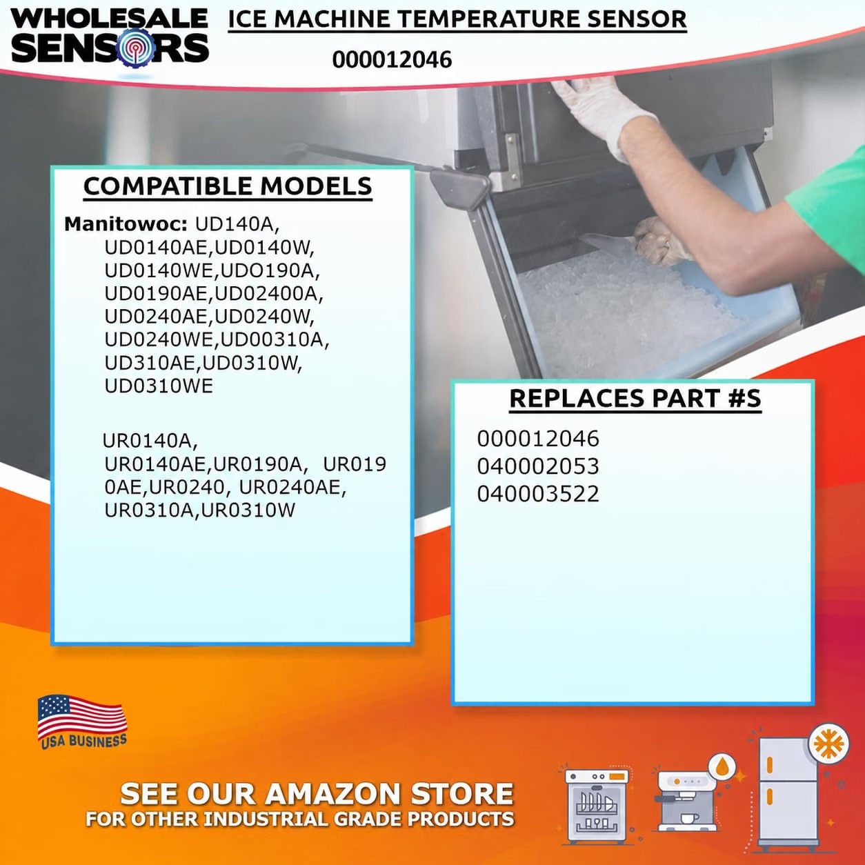 Replacement for Manitowoc Ice 000012046 Harness Membrane Extension Kit, 12 Month Warranty & Made in the USA - Image 3