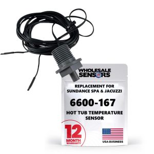 Replacement for Sundance Spa & Jacuzzi 6600-167 Hot Tub, 12 Month Warranty, Temperature Sensor with Box End Connectors