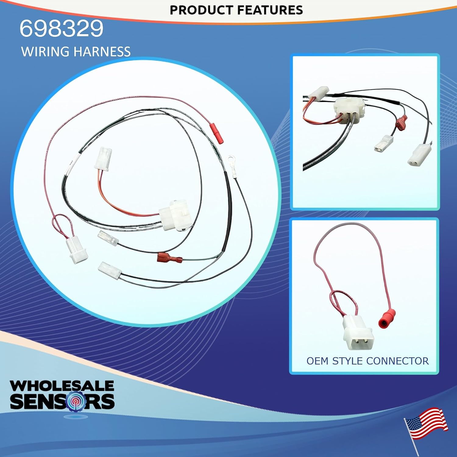 Replacement for Briggs & Stratton 698329 Wire Harness 12 Month Warranty - Image 3