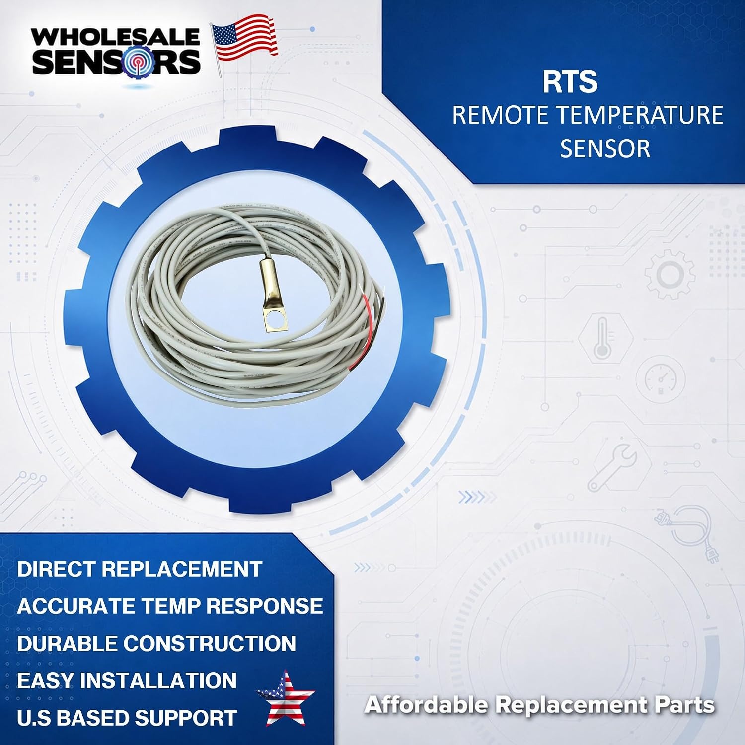 Morningstar RTS Remote Temperature Sensor, Replacement with 12 Month Warranty & USA Business - Image 2