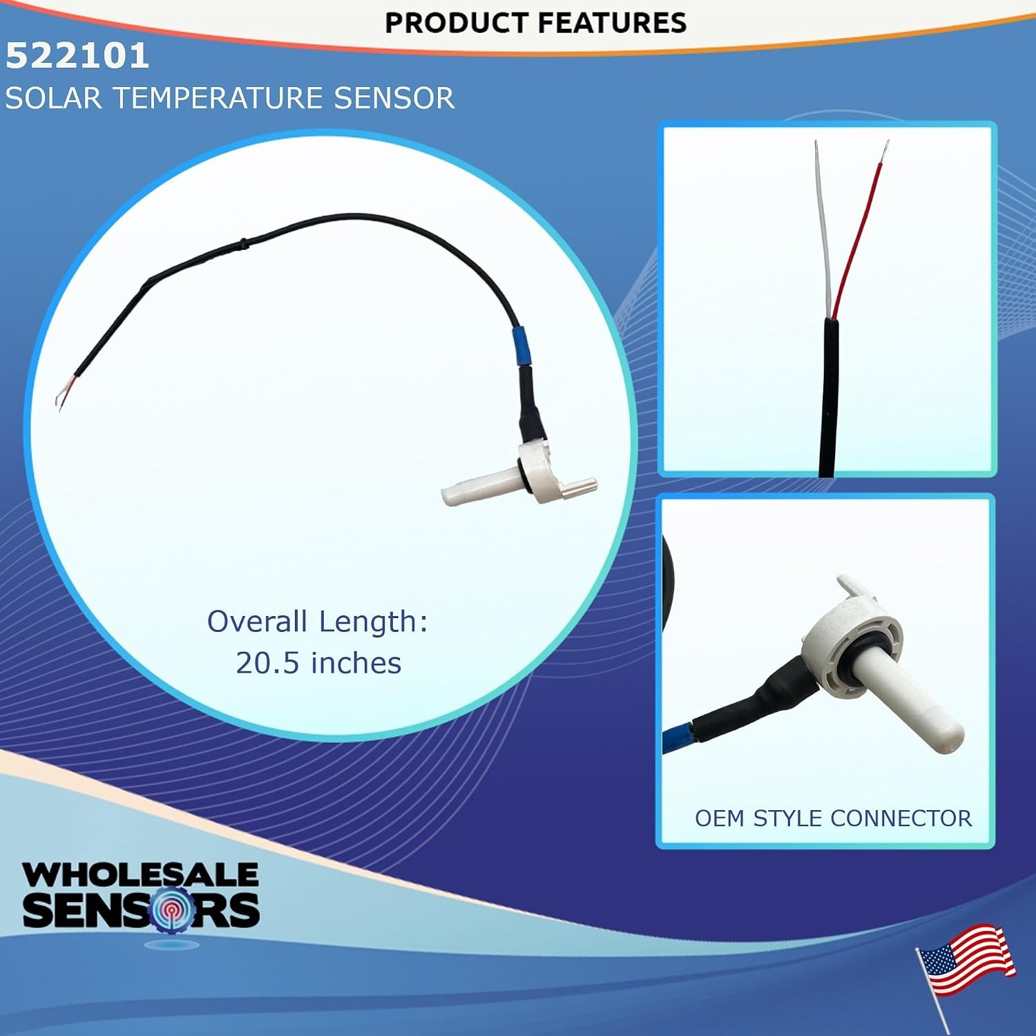 Pentair 522101 Solar Temperature Sensor, Replacement with 12 Month Warranty & Made in USA - Image 3