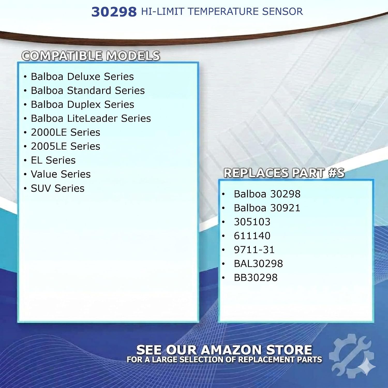 Replacement Balboa 30298 Hi-Limit Temp Sensor Cable with 1/4″ Bulb 12 Month Warranty & USA Suppor - Image 4
