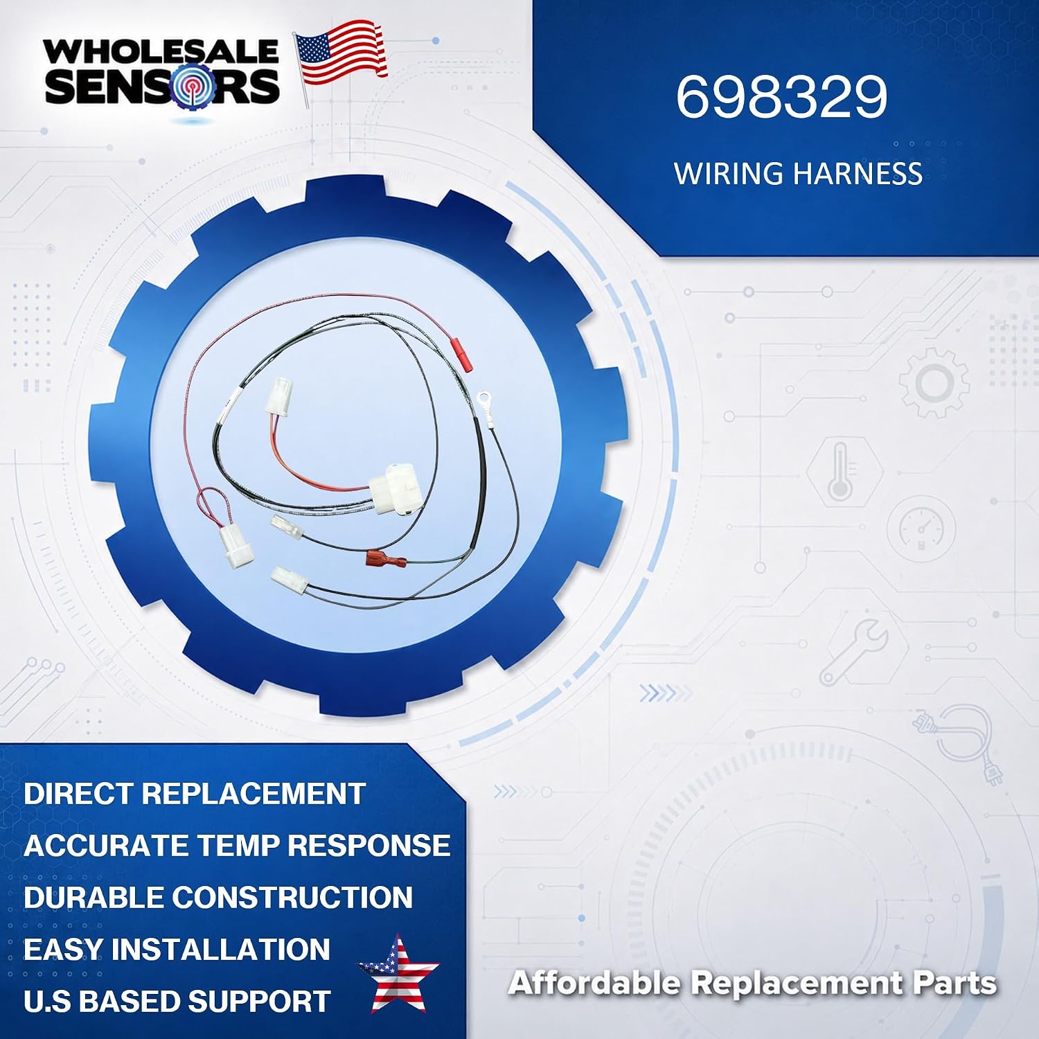 Replacement for Briggs & Stratton 698329 Wire Harness 12 Month Warranty - Image 2