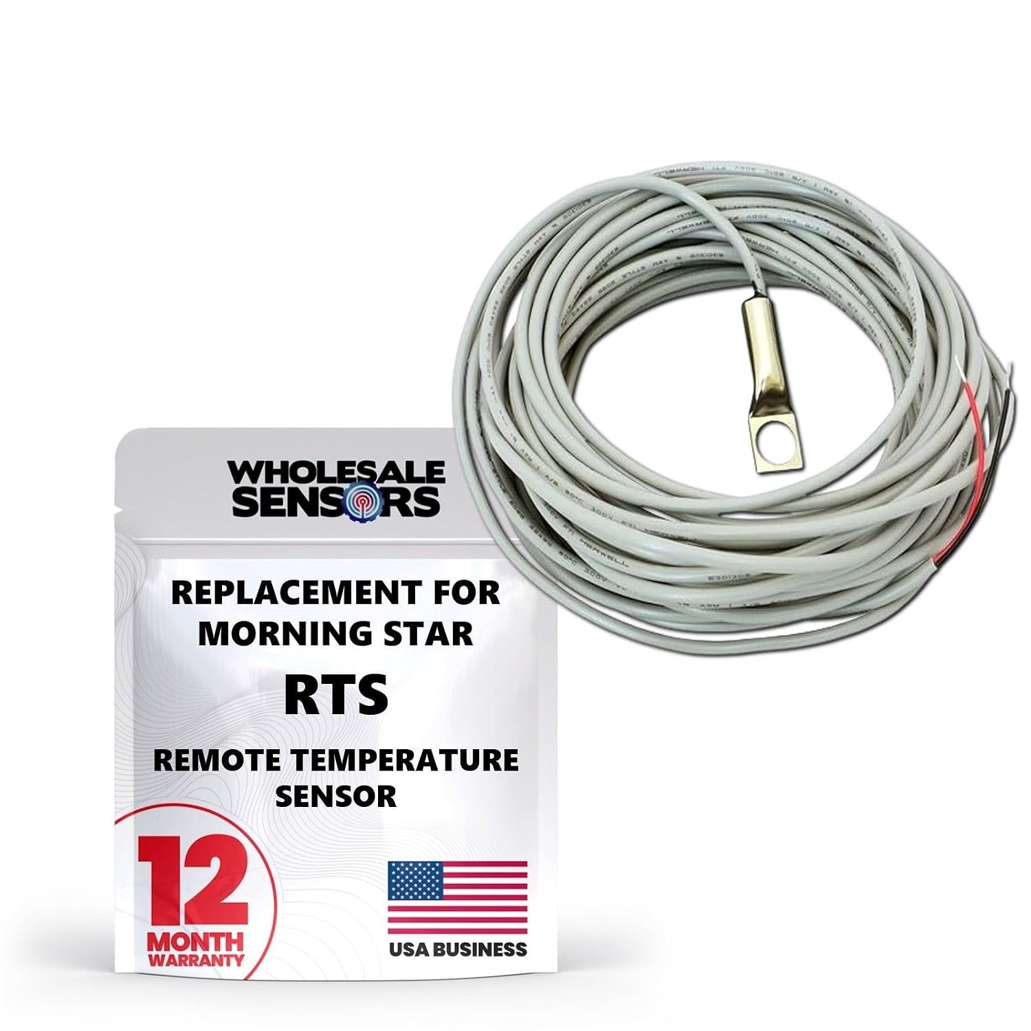 Morningstar RTS Remote Temperature Sensor, Replacement with 12 Month Warranty & USA Business