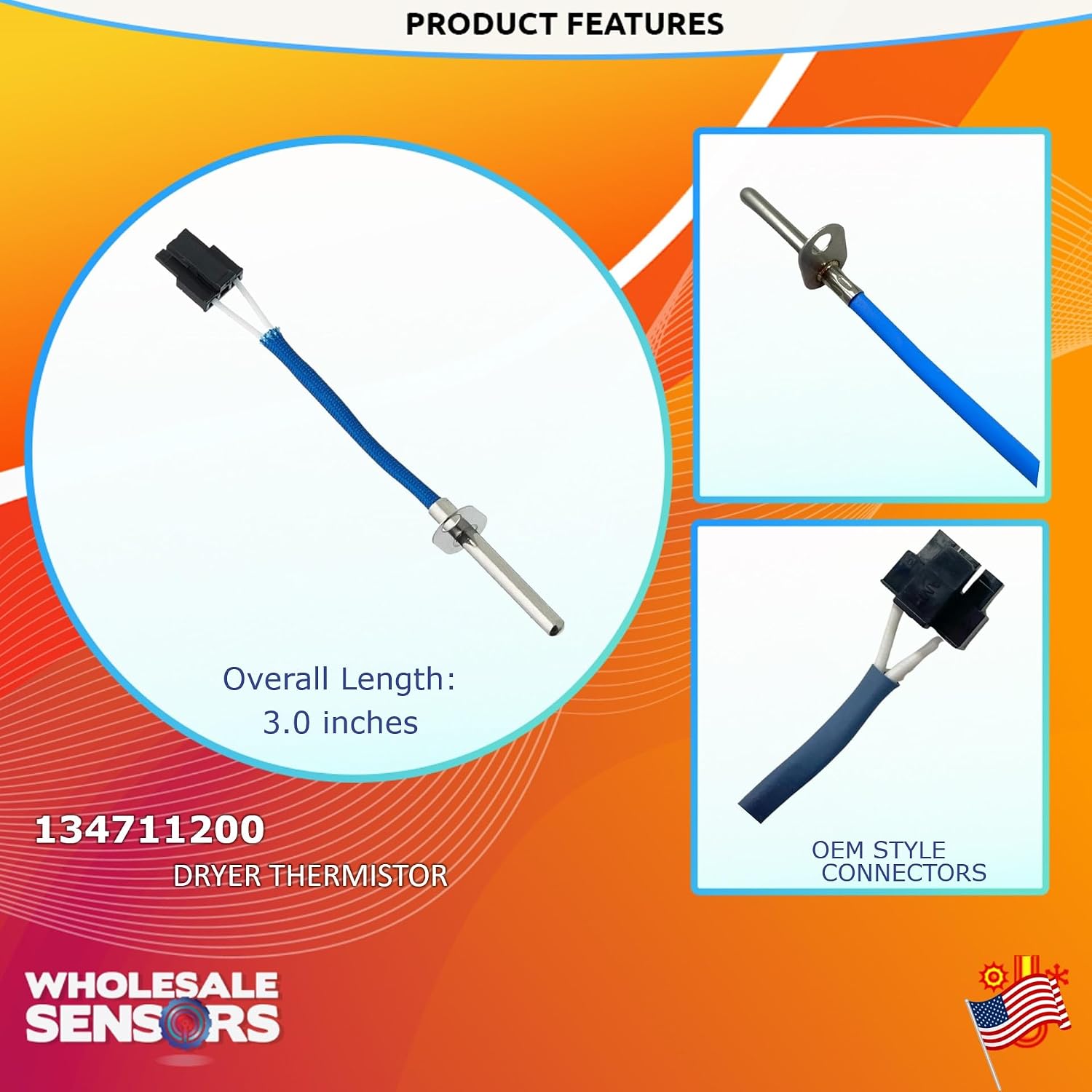 134711200 Dryer Replacement Thermistor 12 Month Warranty - Image 3