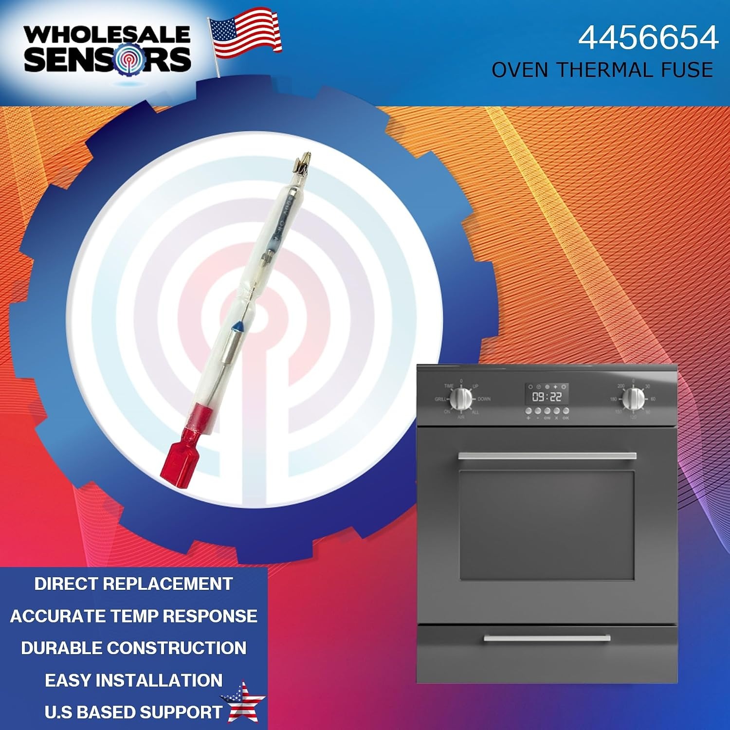 Whirlpool 4456654 WP4456654 Wall Oven Thermal Fuse, Replacement with 12 Month Warranty & USA Business - Image 2