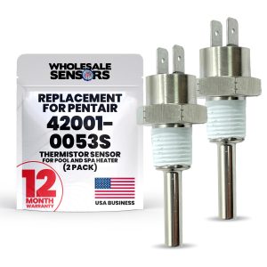 Pentair 42001-0053S Replacement Thermistor Temperature Sensor (2-Pack) | Spa & Pool Heater Replacement Parts for Easy Installation | Water Temperature Sensor | 12-Month Warranty & USA Support |