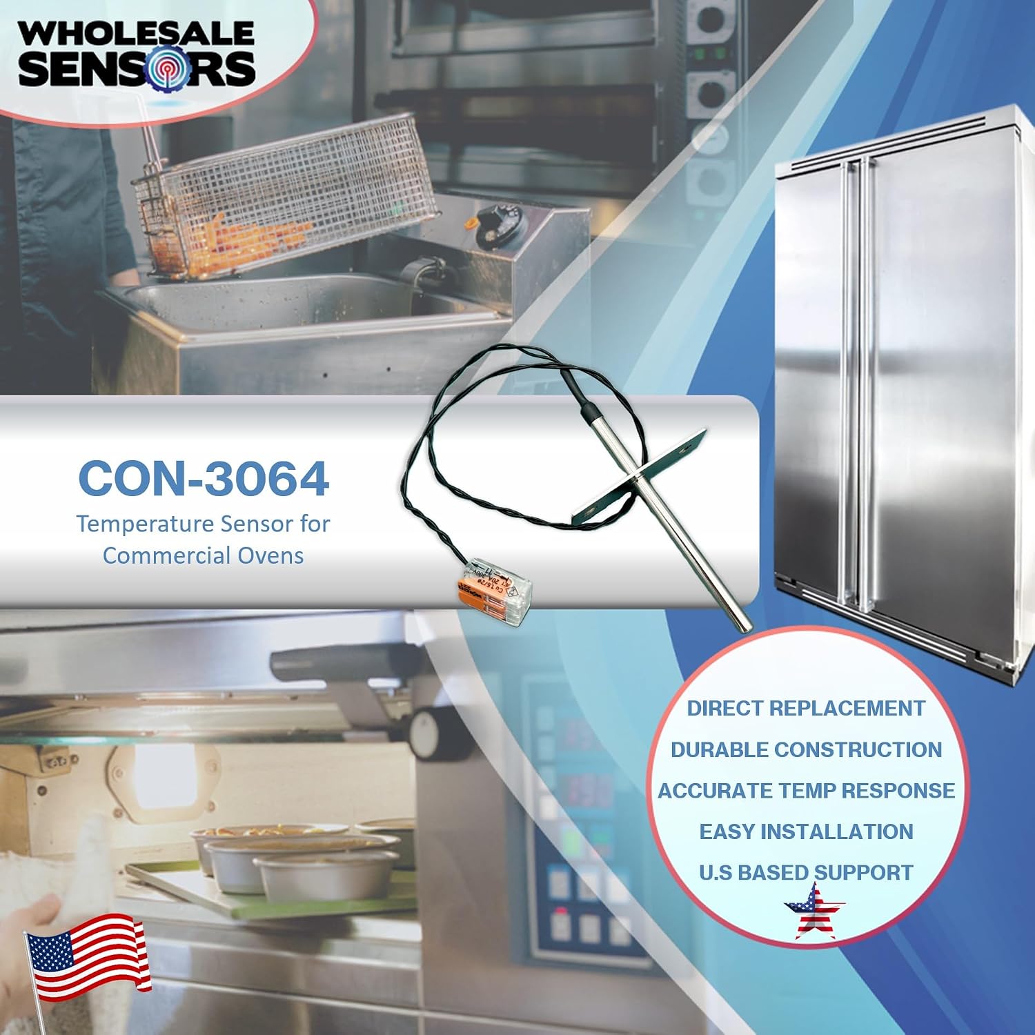 Replacement TurboChef CON-3064 RTD Sensor/Probe Kit, 12 Month Warranty & US Based Support - Image 2