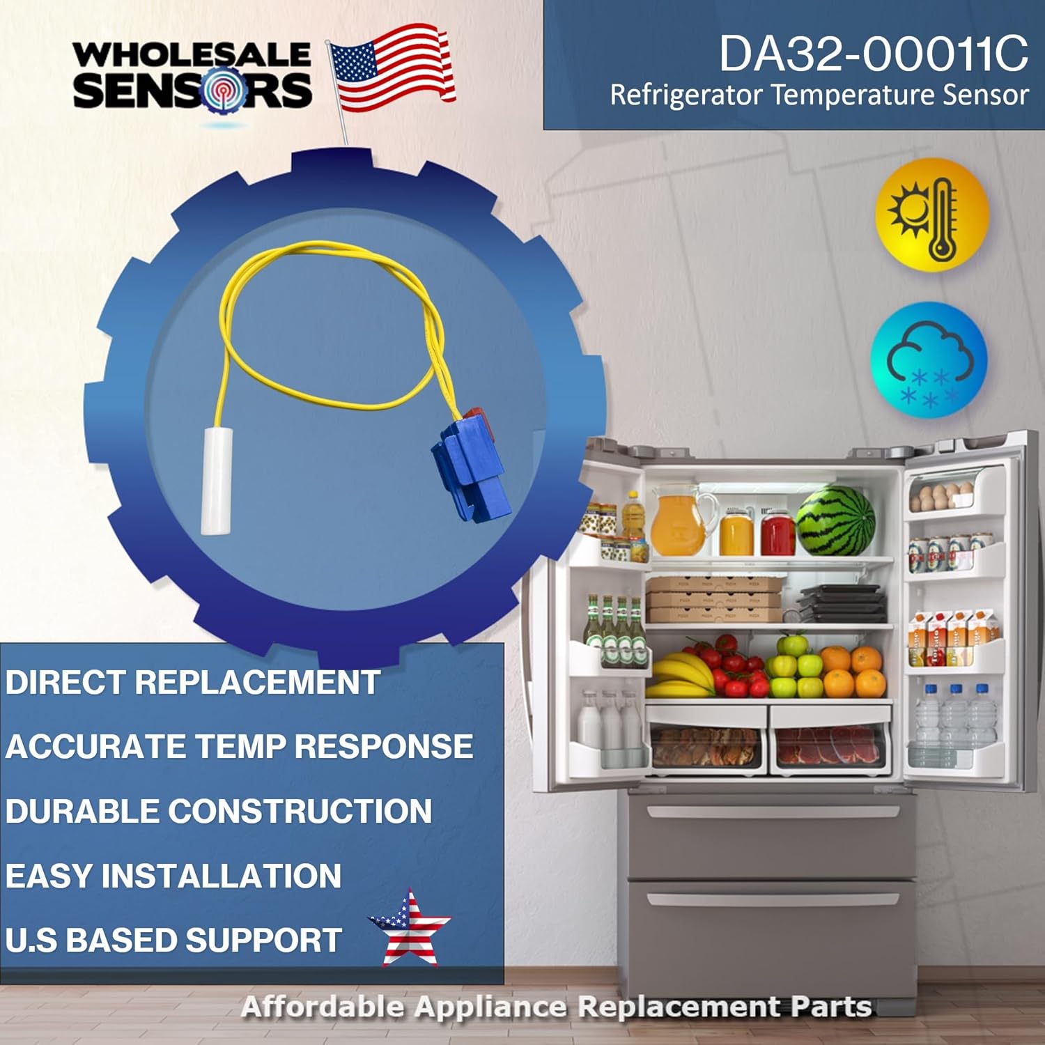 Replacement Samsung DA32-00011C Refrigerator Temperature Sensor with Ultimate Accuracy | 12 Month Warranty & USA Support - Image 5