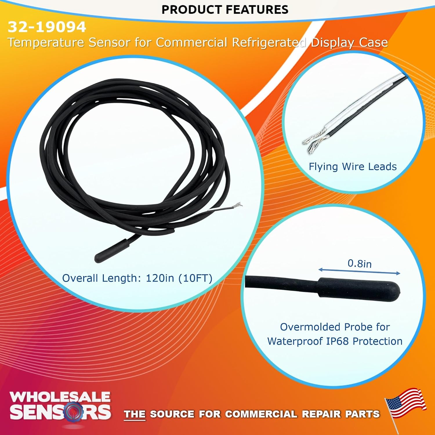 Federal Industries 32-19094 Waterproof Temperature Sensor Assembly, Replacement with 24 Month Warranty & USA Business - Image 3