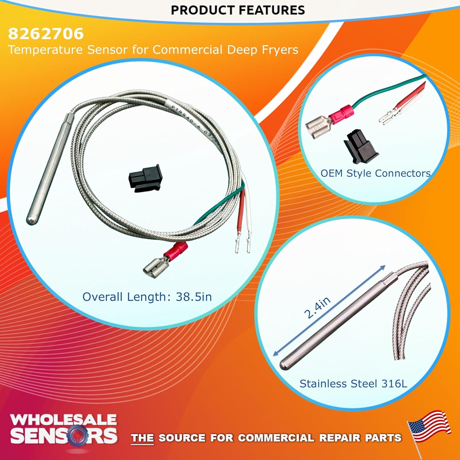 Replacement Frymaster 8262706 Probe Kit ATO/AIF with Ultimate Reliability | 12 Month Warranty & USA Support - Image 3