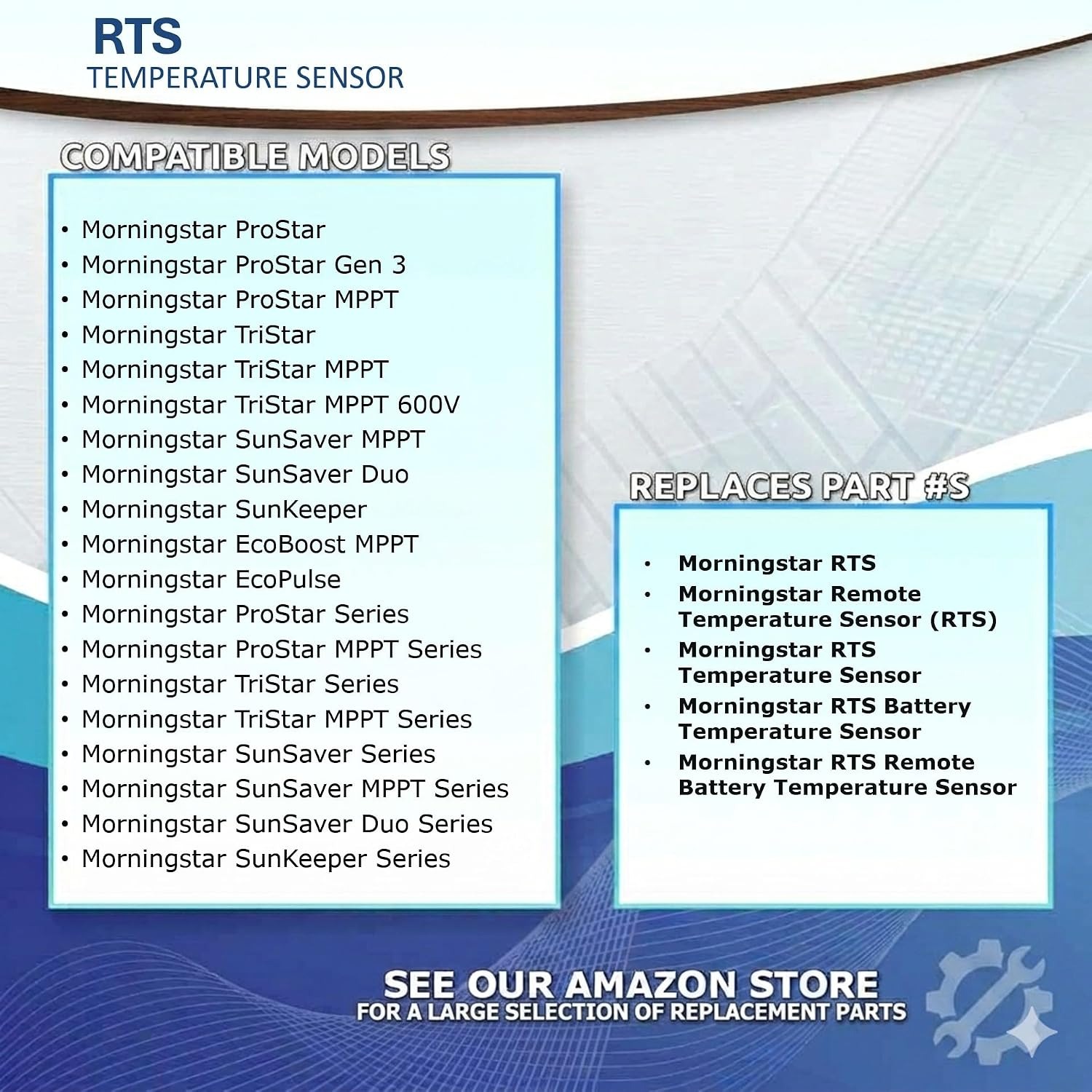 Morningstar RTS Remote Temperature Sensor, Replacement with 12 Month Warranty & USA Business - Image 3