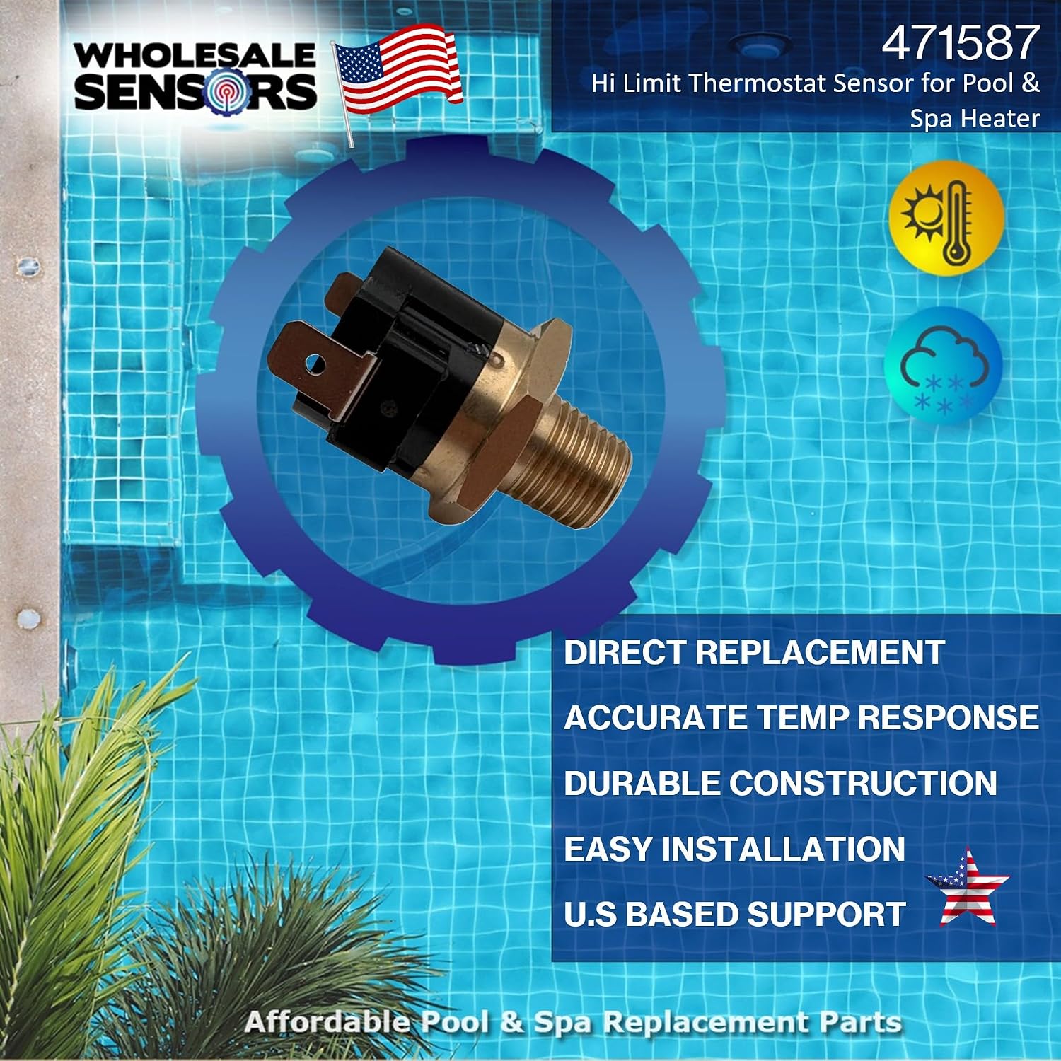 Pentair 471587 MiniMax Heater High Limit Thermostat, Replacement with 12 Month Warranty & USA Business - Image 2