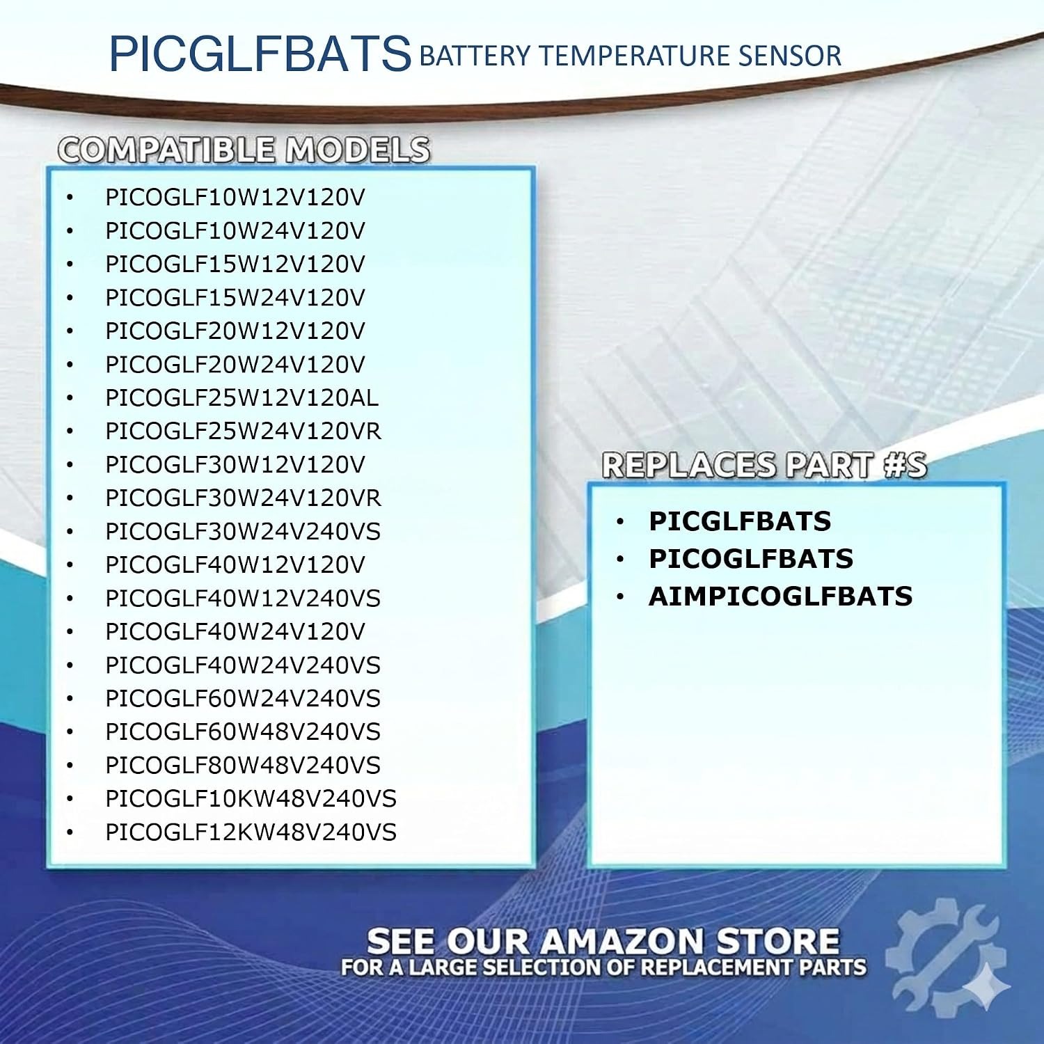 AIMS Power PICGLFBATS Battery Temperature Sensor, Replacement with 12 Month Warranty & USA Business - Image 4