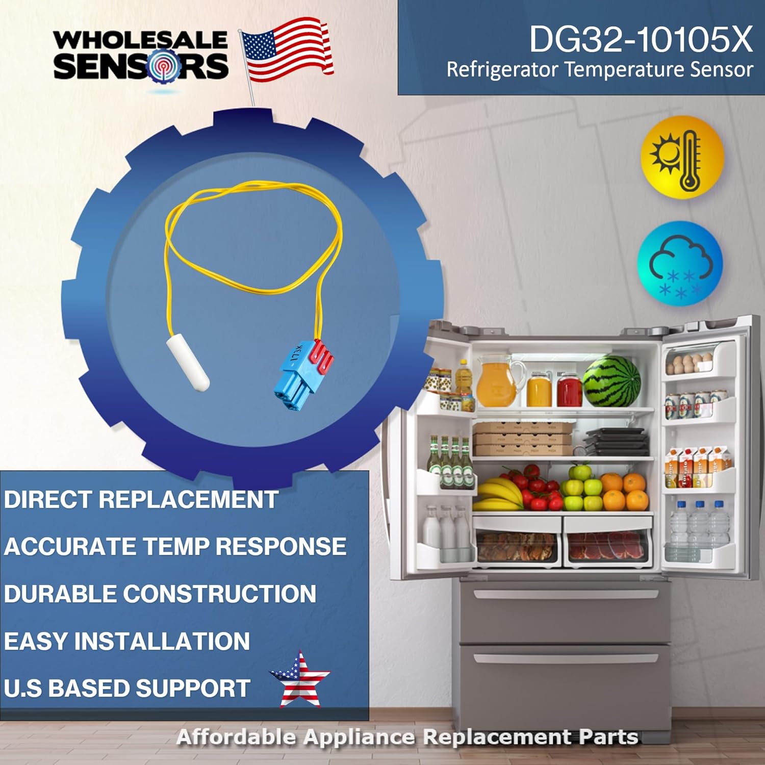 Replacement Samsung DA32-10105X Refrigerator Temperature Sensor with Ultimate Reliability | 24 Month Warranty & USA Support - Image 2