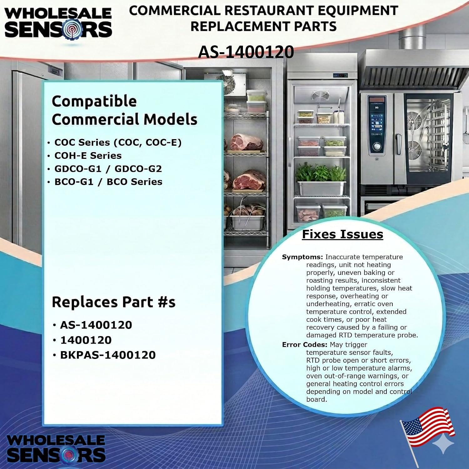 Bakers Pride AS-1400120 Convection Oven RTD Probe, Replacement with 12 Month Warranty & USA Business - Image 3