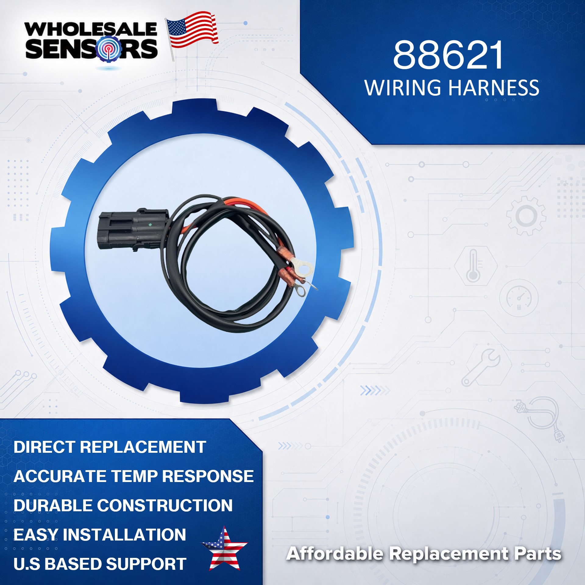 MSD Ignition 88621 3-Pin Harness Replacement