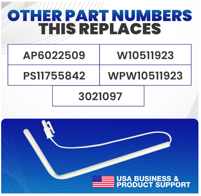 Whirlpool W10511923 WPW10511923 Ice Maker Thermistor Replacement