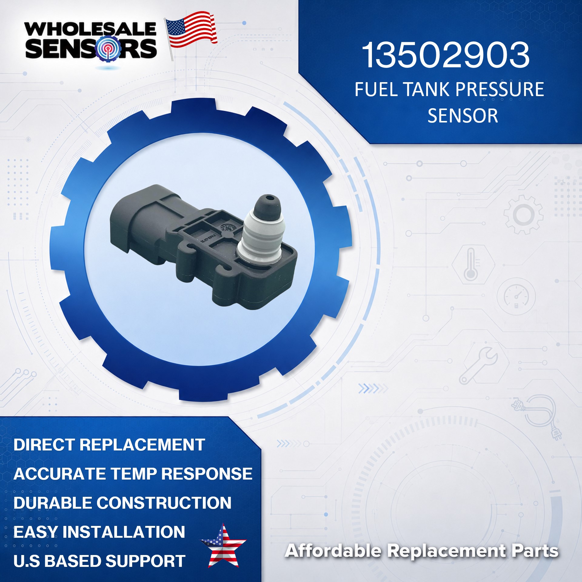 GM 13502903 Replacement Fuel Tank Pressure Sensor