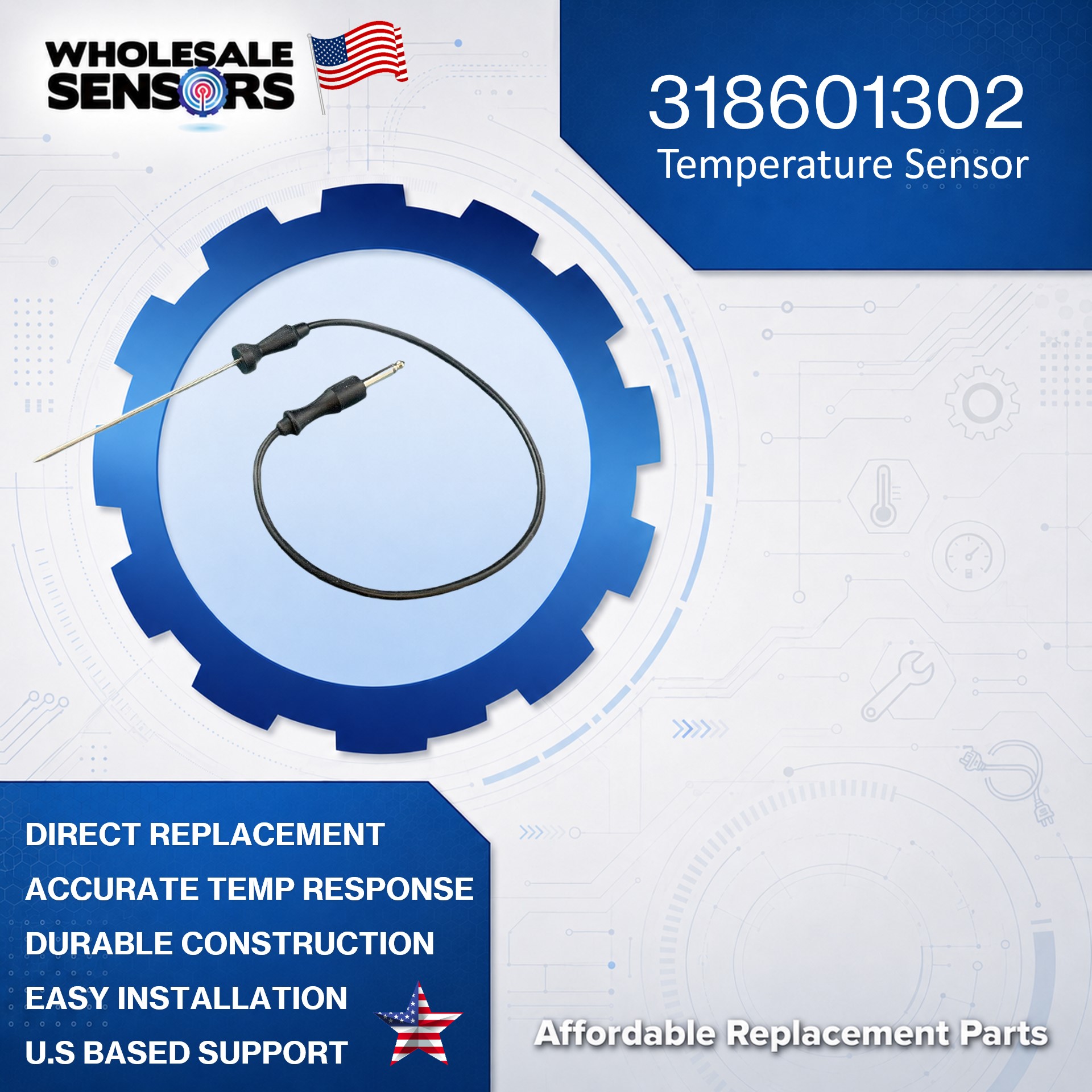 Frigidaire 318601302 Meat Probe Replacement Thermometer