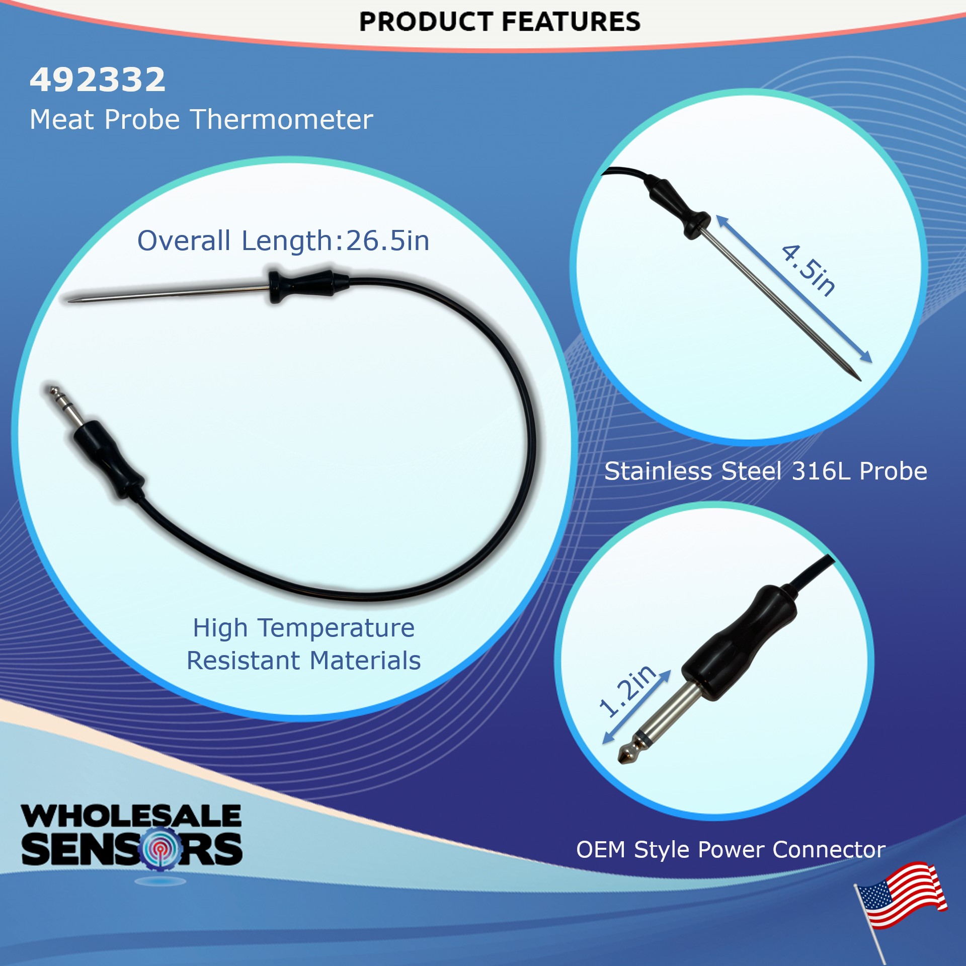 Bosch 492332 Meat Probe Thermometer Replacement